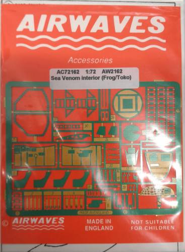 AIRWAVES 1/72 AC72162 AW2162 SEA VENOM INTERIOR  FROG/TOKO 