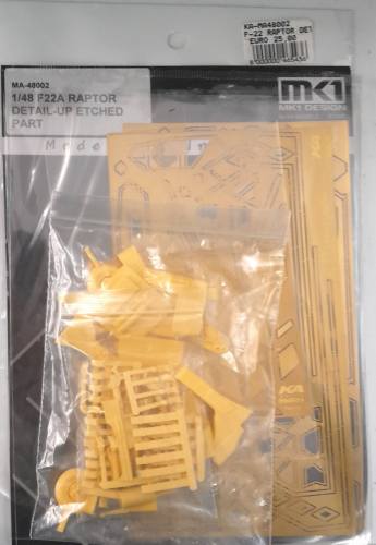 MK.1 DESIGN 1/48 MA-48002 F22A RAPTOR DETAIL-UP ETCHED PART