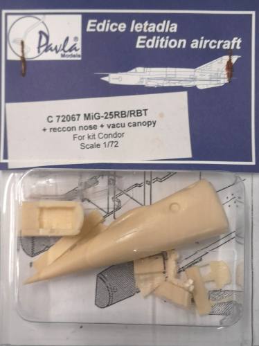 PAVLA 1/72 C 72067 MIG-25RB/RBT   RECCON NOSE   VACU CANOPY