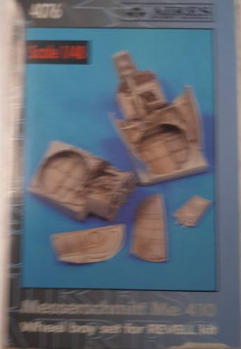 AIRES HOBBY MODELS 1/48 4076 MESSERSCHMITT ME 410 WHEEL BAY SET FOR REVELL KIT