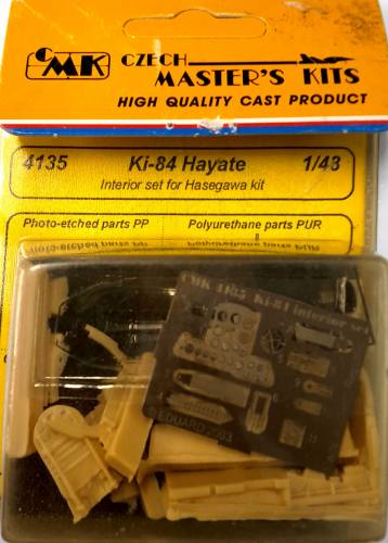 CZECH MASTERS KITS 1/43 4135 KI-84 HAYATE INTERIOR SET FOR HASEGAWA KIT