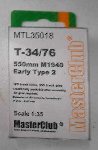 MASTERCLUB  1/35 MTL35018 T-34/76 550MM M1940 EARLY TYPE 2