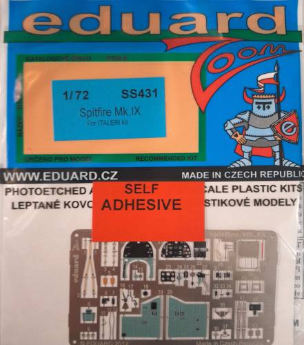 EDUARD 1/72 SS431 SPITFIRE MK.IX