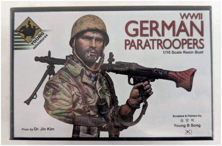YOUNG MINIATURES 1/10 YM1892 WWII GERMAN PARATROOPERS RESIN BUST
