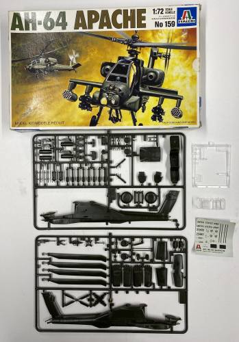 KINGKIT MODEL SCRAPYARD 1/72 ITALERI 159 AH-64 APACHE  NO INSTRUCTIONS 