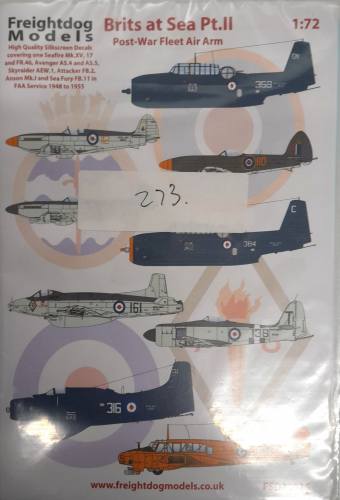 DISCOUNT DECALS 1/72 5626 FSD-7215 BRITS AT SEA PT.II FREIGHTDOG MODELS