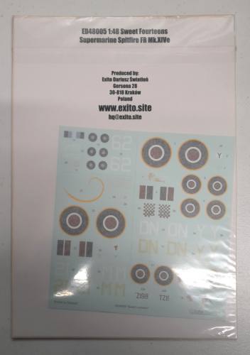 DISCOUNT DECALS 1/48 5644 ED48005 SWEET FOURTEENS SUPERMARINE SPITFIRE FR MK.XIVE EXITO