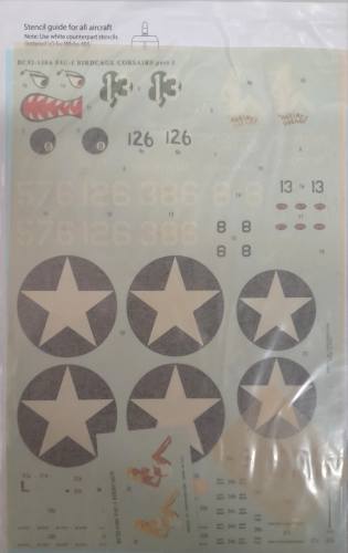 DISCOUNT DECALS 1/32 5835 BC32-130A F4U-1 BIRDCAGE CORSAIRS PART 1 barracudacals