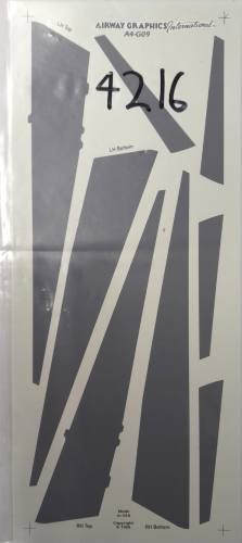 DISCOUNT DECALS  6046 A4-G09 AIRWAY GRAPHICS BOEING 757 INSPAR CAROGARD WALKWAY PANELS
