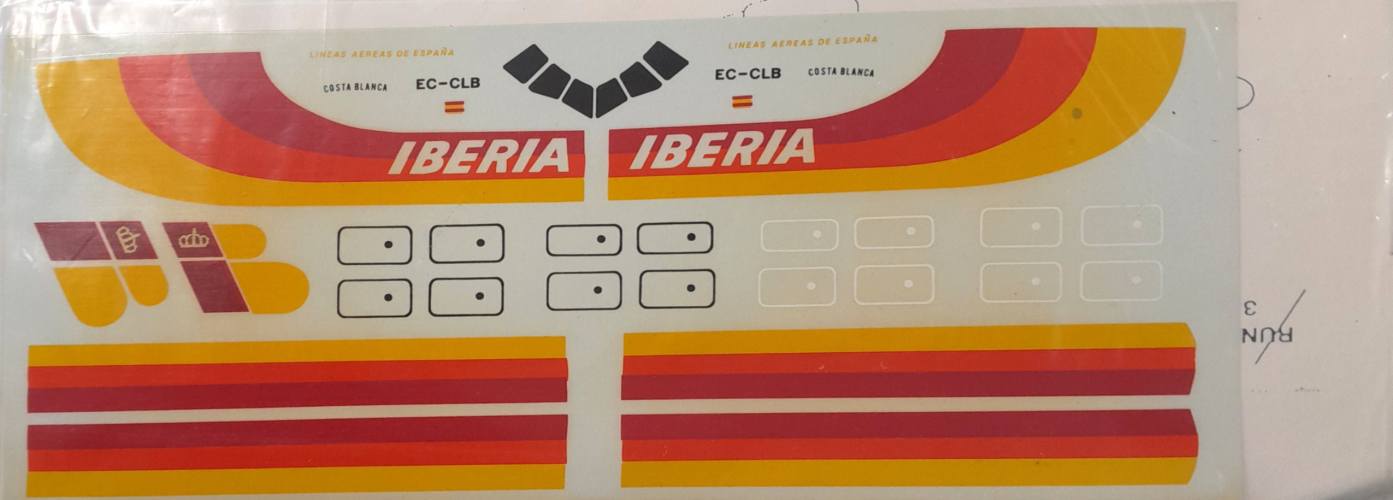 DISCOUNT DECALS 1/144 6080 IBERIA DC-10 RUNWAY 30