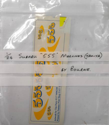 DISCOUNT DECALS 1/24 6107 SUBARU 555 MARKINGS TAMIYA