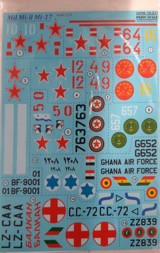 DISCOUNT DECALS 1/72 6120 72-311 MIL MI-8 MI-17 Print Scale