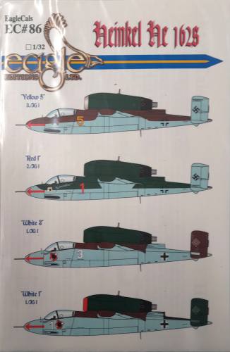 DISCOUNT DECALS 1/32 6126 EC 86 HEINKEL HE 162S Eaglecals