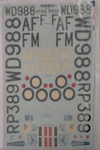 DISCOUNT DECALS 1/48 6136 K4/16 RAF POST WAR CANBERRA B.1 VICKERS WELLINGTON Kits at War