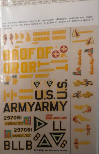 DISCOUNT DECALS  6177 B-17 GENERAL IKE DECALS ESCI