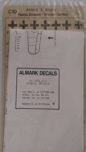 DISCOUNT DECALS 1/72 6180 C10 REICH S DEFENCE WEAPON CARRIERS Almark Decals