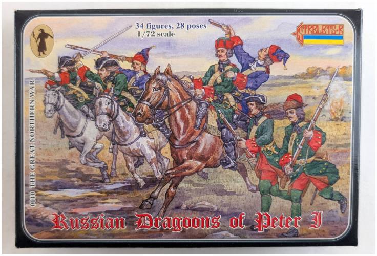 STRELETS 1/72 0010 RUSSIAN DRAGOONS OF PETER I