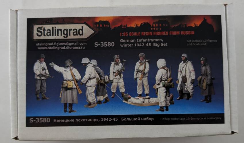 STALINGRAD 1/35 S-3580 GERMAN INFANTRYMEN WINTER 1942-45 BIG SET