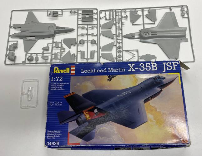 KINGKIT MODEL SCRAPYARD 1/72 REVELL 04626 LOCKHEED MARTIN X-35B JSF  NO INSTRUCTIONS/DECALS 