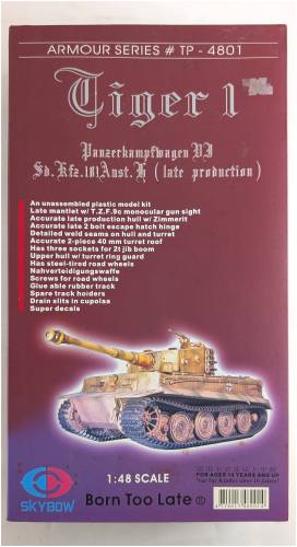 SKYBOW 1/48 TP-4801 TIGER I PANZERKAMPFWAGEN VI SD.KFZ.181 AUSF.H LATE PRODUCTION