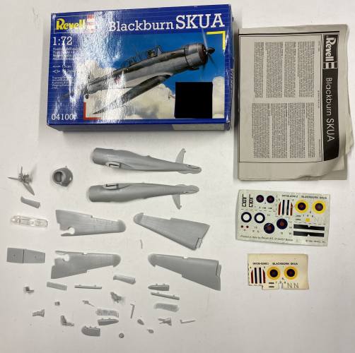 KINGKIT MODEL SCRAPYARD 1/72 REVELL 04100 BLACKBURN SKUA  CRACKED DECALS 
