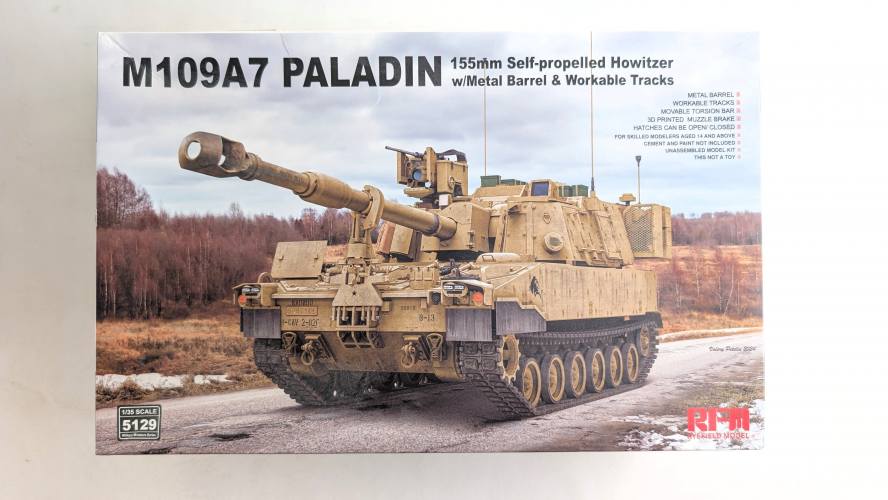 RYE FIELD MODEL 1/35 5129 M109A7 PALADIN 155MM SELF-PROPELLED HOWITZER