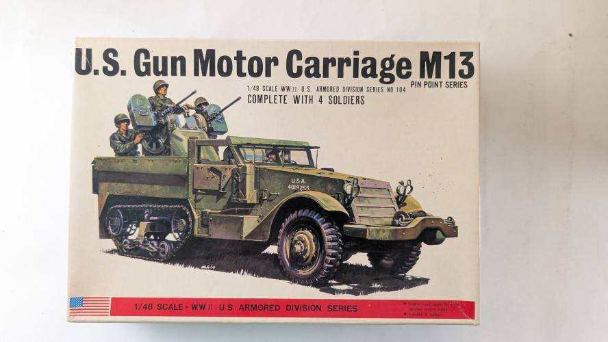 BANDAI 1/48 8263 U.S. GUN MOTOR CARRIAGE M13