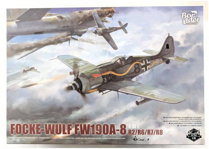 BORDER MODELS 1/35 BF-009 FOCKE-WULF FW190A-8 4 IN 1 R2/R6/R7/R8