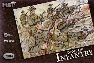 HAT INDUSTRIES 1/72 7004 WWI US INFANTRY