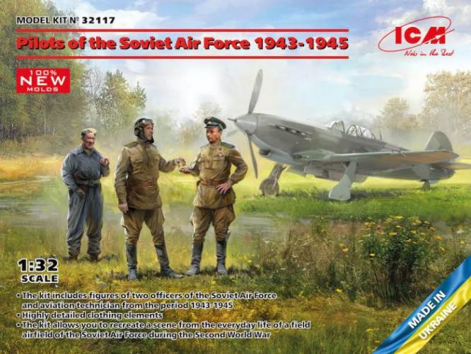 ICM 1/32 32117 PILOTS OF THE SOVIET AIR FORCE 