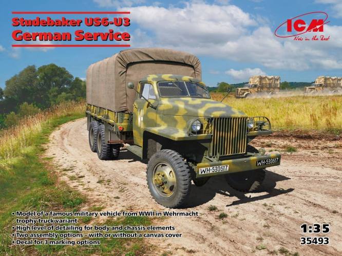 ICM 1/35 35493 STUDEBAKER US6-U3 GERMAN SERVICE