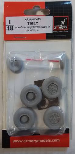 ARMORY 1/48  AR AW48413 TSR.2 WHEELS W/ WEIGHTED TIRES TYPE 