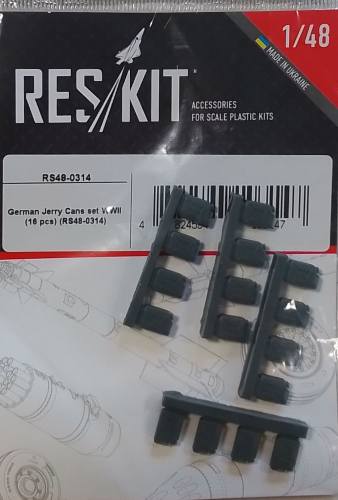 RESKIT 1/48  RS48-0314 GERMAN JERERY CANS SET WWII 