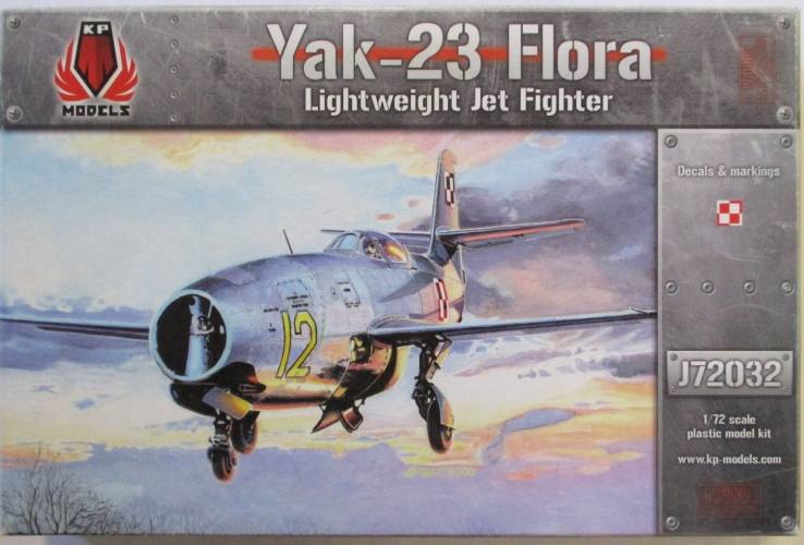 KP 1/72 72032 YAK-23 FLORA LIGHTWEIGHT JET FIGHTER 