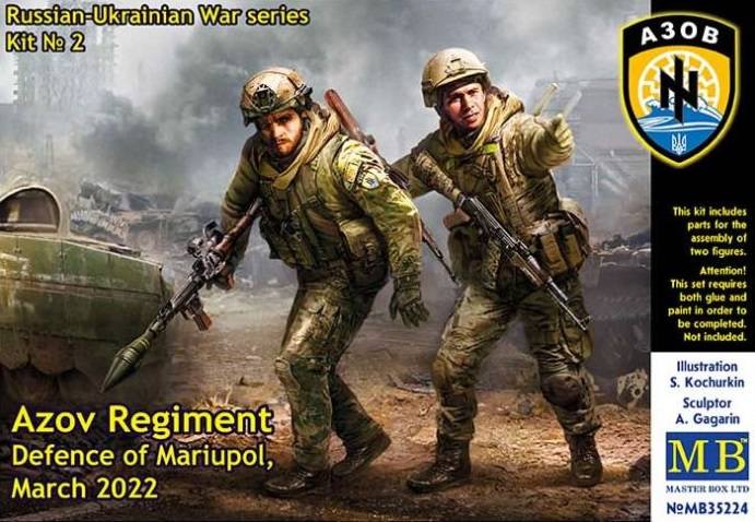 MASTERBOX 1/35 35224 RUSSIAN-UKRAINIAN WAR SERIES NO 2 AZOV REGIMENT DEFENCE OF MARIUPOL