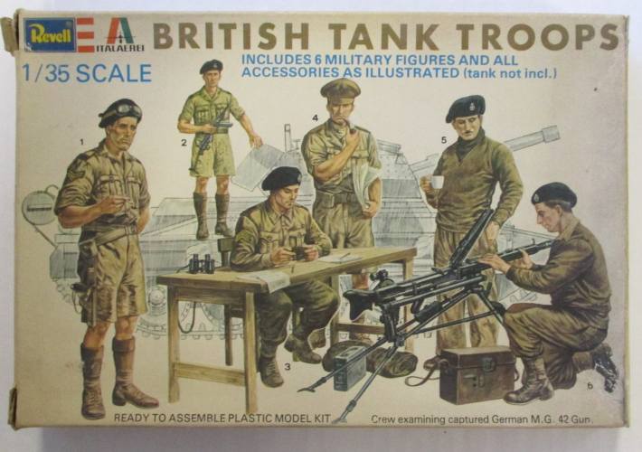 REVELL 1/35 H2129 BRITISH TANK TROOPS 