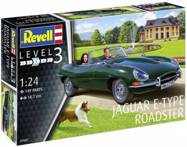REVELL 1/24 07687 JAGUAR E-TYPE ROADSTER 