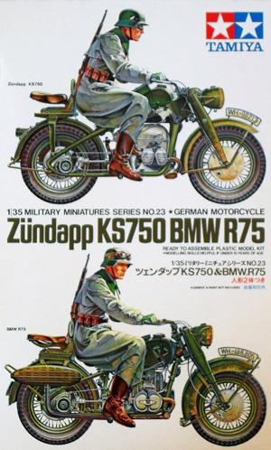 TAMIYA 1/35 35023 ZUNDAPP KS750 BMW R75