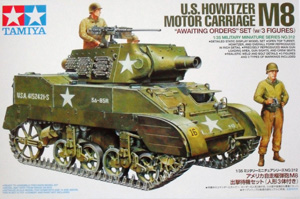 TAMIYA 1/35 35312 M8 HOWITZER WITH 3 FIGURES