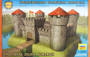 ZVEZDA 1/72 8510 MEDIEVAL FORTRESS STONE