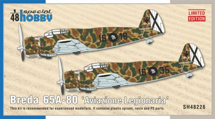 SPECIAL HOBBY 1/48 48226 BREDA 65A-80 AVIAZIONE LEGIONARIA 