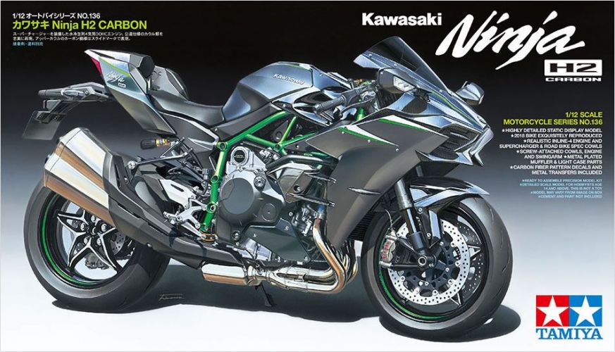 TAMIYA 1/12 14136 KAWASAKI NINJA H2 CARBON