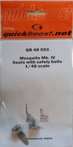 QUICKBOOST.NET 1/48 QB 48 593 MOSQUITO MK. IV SEATS WITH SAFETY BELTS