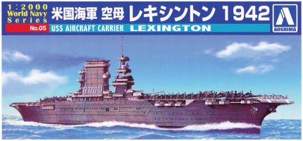 Thumbnail AOSHIMA 00936 MINI AIRCRAFT CARRIER KIT USS LEXINGTON