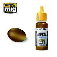 Thumbnail AMMO BY MIG JIMENEZ 0190 OLD BRASS 17ml ACRYLIC PAINT FOR BRUSH   AIRBRUSH