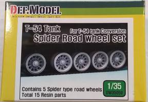 Thumbnail DEF MODEL T-54 TANK  CONTAINS 5 SPIDER TYPE ROAD WHEELS TOTAL 15 RESIN PARTS
