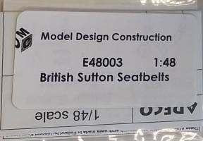 Thumbnail MODEL DESIGN CONSTRUCTION E48003 BRITISH SUTTON SEATBELTS