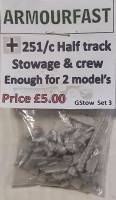 Thumbnail ARMOURFAST 251/C HALF TRACK STOWAGE   CREW ENOUGH FOR 2 MODEL S GSTOW SET 3