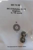 Thumbnail QUICKBOOST.NET QB 72 051 DC-3 DAKOTA/ C-47 ENGINES RECOMMENDED KLT ITALER/ AIRFIX