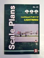 Thumbnail CHEAP BOOKS ZB2005 SCALE PLANS No.25 - LOCKHEED P-38 F-H LIGHTNING